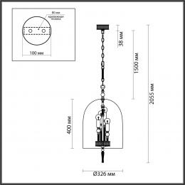 Odeon light exclusive 4892/4 NEO ODL_EX22 101 бронзовый с патиной/